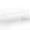 Estrutura sofá-cama de puxar 90x200 cm metal branco 2