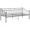 Sofá-cama 90x200 cm metal preto 3