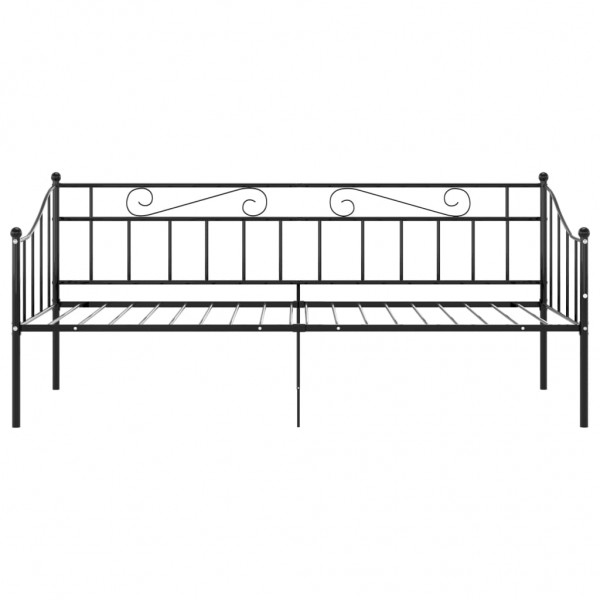 Sofá-cama 90x200 cm metal preto M 4