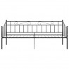 Estructura de sofá cama de metal negro 90x200 cm 4
