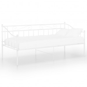 Sofá-cama 90x200 cm metal branco H