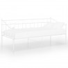 Sofá-cama 90x200 cm metal branco 2