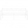 Sofá-cama 90x200 cm metal branco 4