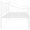 Estructura de sofá cama de metal blanco 90x200 cm 5