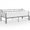 Estrutura sofá-cama de puxar 90x200 cm metal preto 3