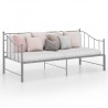 Estrutura sofá-cama de puxar 90x200 cm metal cinzento 1