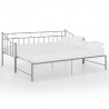 Estrutura sofá-cama de puxar 90x200 cm metal cinzento 2