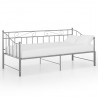 Estrutura sofá-cama de puxar 90x200 cm metal cinzento 3