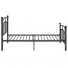 Estructura de cama de metal negro 100x200 cm 4
