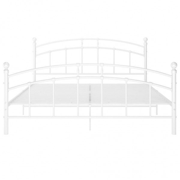 Estrutura de cama em metal 180x200 cm branco M 3