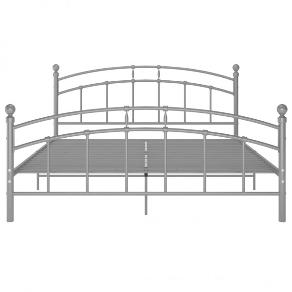 Estrutura de cama 200x200 cm metal cinzento M 3