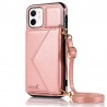 Carcasa COOL para iPhone 12 mini Colgante Wallet Rosa 1