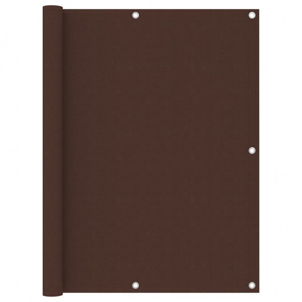 Toldo para balcón tela oxford marrón 120x500 cm D