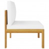 Muebles de jardín 12 pzas cojines crema madera maciza acacia 5
