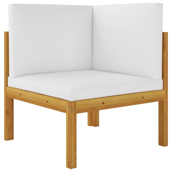 Conjunto de 7 peças para jardim com almofadas. creme. 63x63 cm M 3