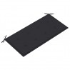 Banco de jardim c/ almofadão antracite 112 cm teca maciça 5