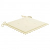 Cojines de silla de jardín 6 uds tela Oxford crema 50x50x3 cm 3