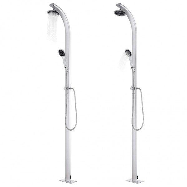 Ducha de jardín de aluminio 215 cm M 2