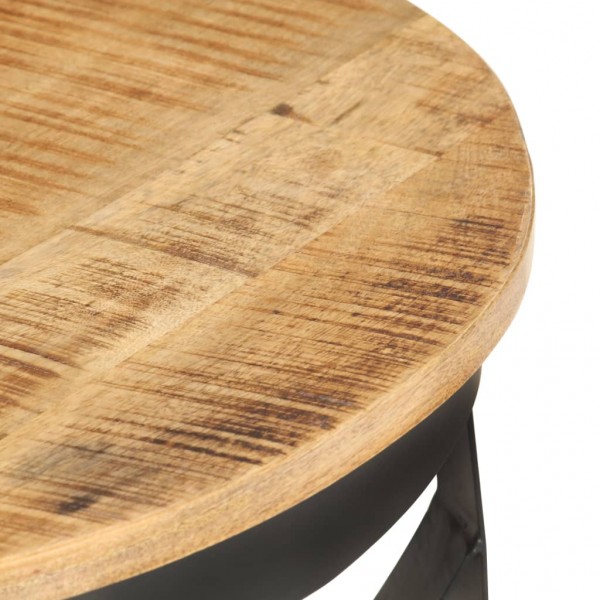 Mesa de centro de madera de mango rugosa Ø68x43 cm M 5