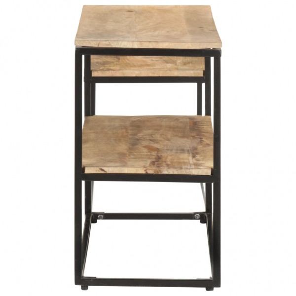 Mueble para TV de madera maciza de mango rugosa 180x30x50 cm M 3