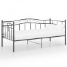 Sofá-cama 90x200 cm metal preto 2
