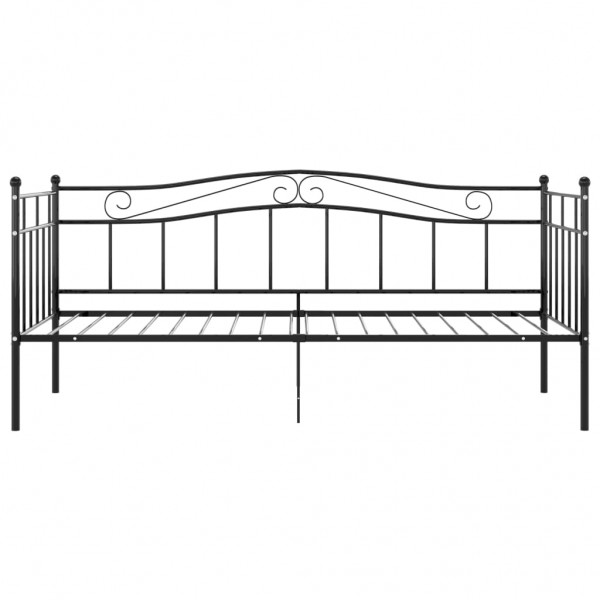 Sofá-cama 90x200 cm metal preto M 4