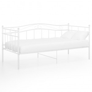 Sofá-cama 90x200 cm metal branco H