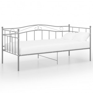 Sofá-cama 90x200 cm metal cinzento H