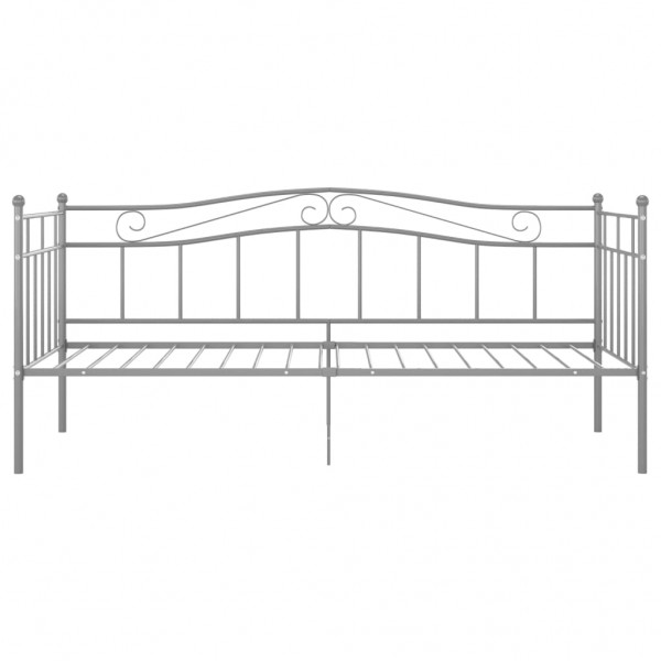 Estructura de sofá cama de metal gris 90x200 cm M 4