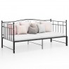 Estrutura sofá-cama de puxar 90x200 cm metal preto 1