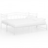 Estrutura sofá-cama de puxar 90x200 cm metal branco 2