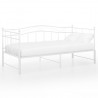 Estrutura sofá-cama de puxar 90x200 cm metal branco 3