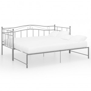 Estrutura sofá-cama de puxar 90x200 cm metal cinzento H