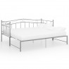 Estrutura sofá-cama de puxar 90x200 cm metal cinzento 2
