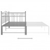 Estructura de sofá cama extraíble de metal gris 90x200 cm 5