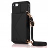 Carcaça COOL para iPhone 7 / 8 / SE (2020) / SE (2022) Black Wallet Pendant 1