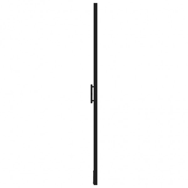 Puerta de ducha de vidrio templado negro 91x195 cm M 4
