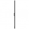 Puerta de ducha de vidrio templado negro 91x195 cm 4