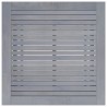 Mesa de comedor de jardín madera maciza acacia gris 88x88x74 cm 5