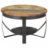 Mesa de centro de madera maciza reciclada Ø68x43 cm 2