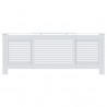 Cobertura de radiador MDF 205 cm branco 3