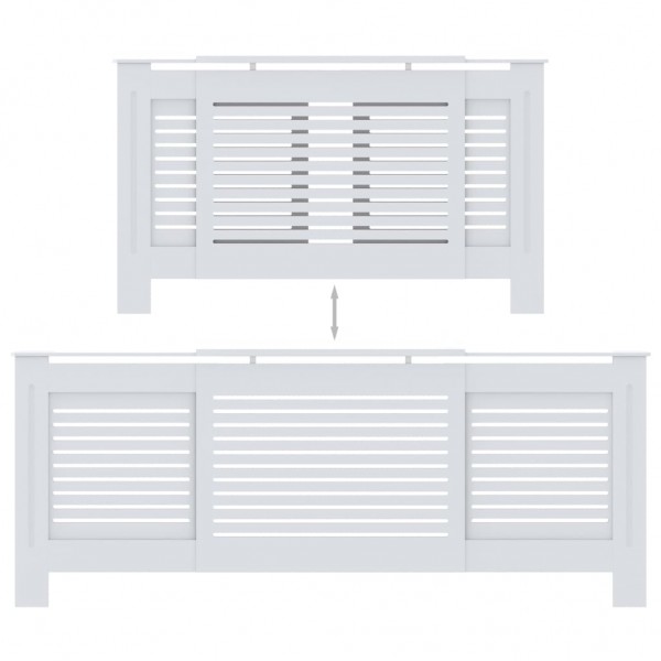 Cobertura de radiador MDF 205 cm branco M 5