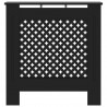 Cubierta para radiador MDF negro 78 cm 3