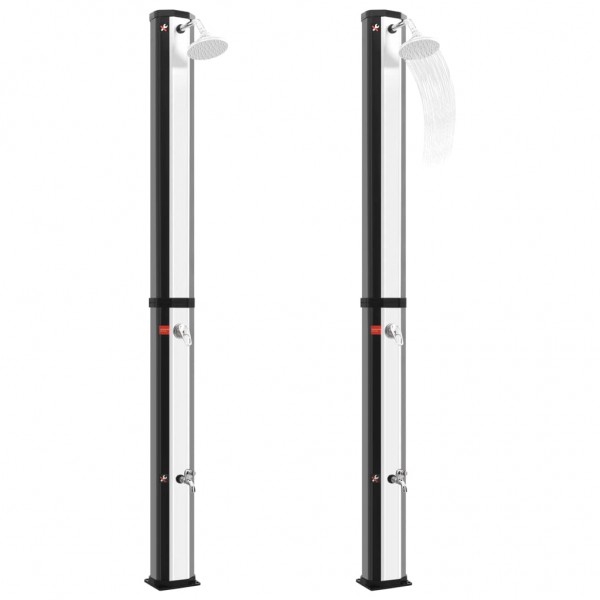 Chuveiro solar de exterior c/ cabeça e torneira 35 L M 3