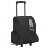 Carrito trolley plegable multiusos para mascotas negro 1