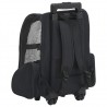 Carrito trolley plegable multiusos para mascotas negro 3