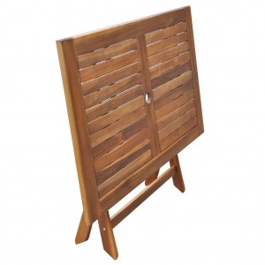 Mesa de jardim dobrável 120x70x75 cm madeira de acácia maciça H