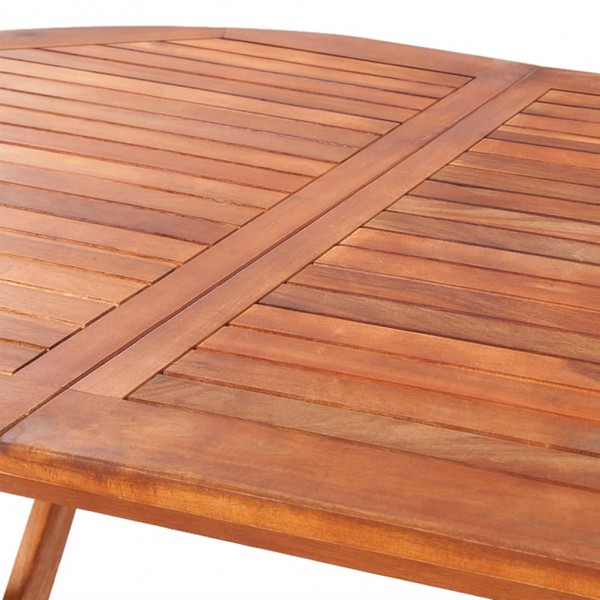Mesa de jardín plegable madera maciza de acacia 160x85x75 cm M 3
