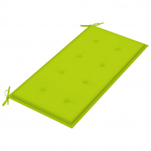 Cojín de banco de jardín tela Oxford verde claro 100x50x3 cm H