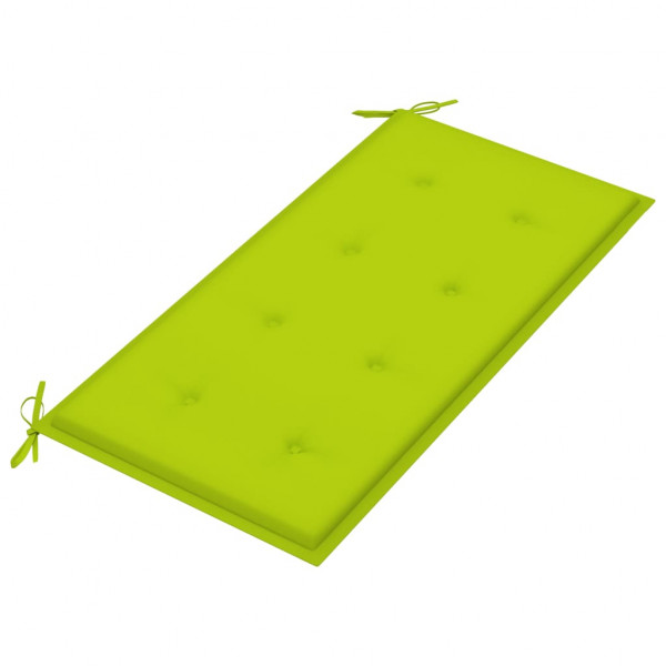 Cojín de banco de jardín tela Oxford verde claro 100x50x3 cm M 2